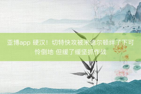 亚博app 硬汉！切特快攻被米德尔顿绊了下可怜倒地 但缓了缓坚抓作战