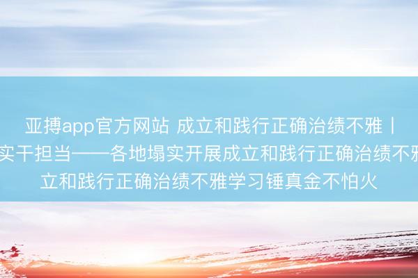 亚搏app官方网站 成立和践行正确治绩不雅丨厚植为民情感 雕琢实干担当——各地塌实开展成立和践行正确治绩不雅学习锤真金不怕火