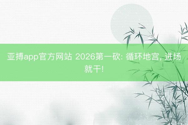 亚搏app官方网站 2026第一砍: 循环地宫, 进场就干!