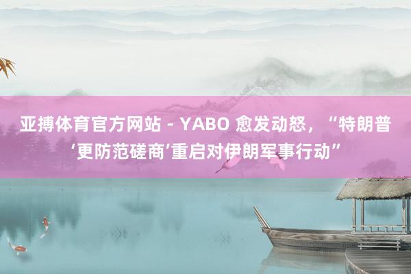 亚搏体育官方网站 - YABO 愈发动怒，“特朗普‘更防范磋商’重启对伊朗军事行动”