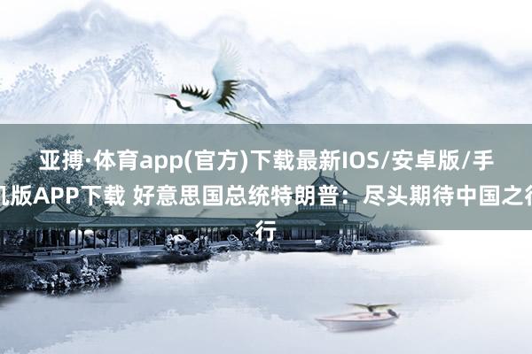 亚搏·体育app(官方)下载最新IOS/安卓版/手机版APP下载 好意思国总统特朗普：尽头期待中国之行