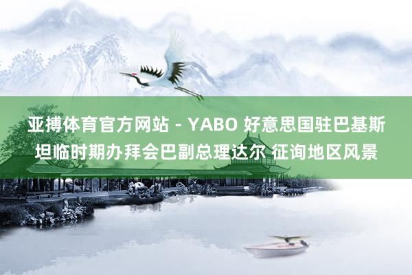 亚搏体育官方网站 - YABO 好意思国驻巴基斯坦临时期办拜会巴副总理达尔 征询地区风景