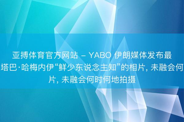亚搏体育官方网站 - YABO 伊朗媒体发布最高首领穆杰塔巴·哈梅内伊“鲜少东说念主知”的相片， 未融会何时何地拍摄